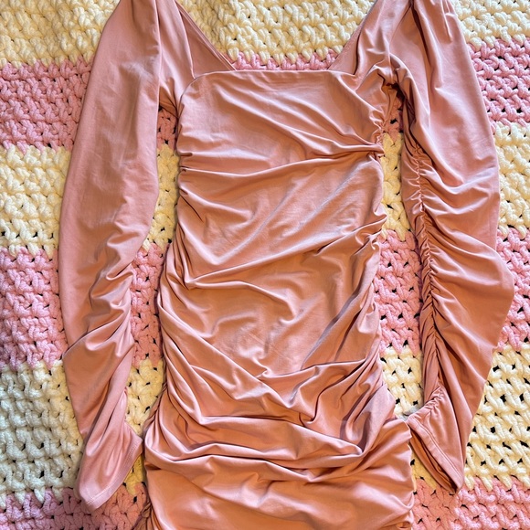 Elegant Oh PollyPink Long Sleeve Dress - Picture 2 of 3